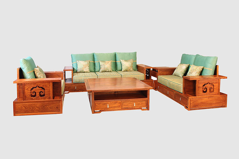 银川中式实木沙发简直太美了