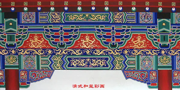 银川中国建筑彩画装饰图案